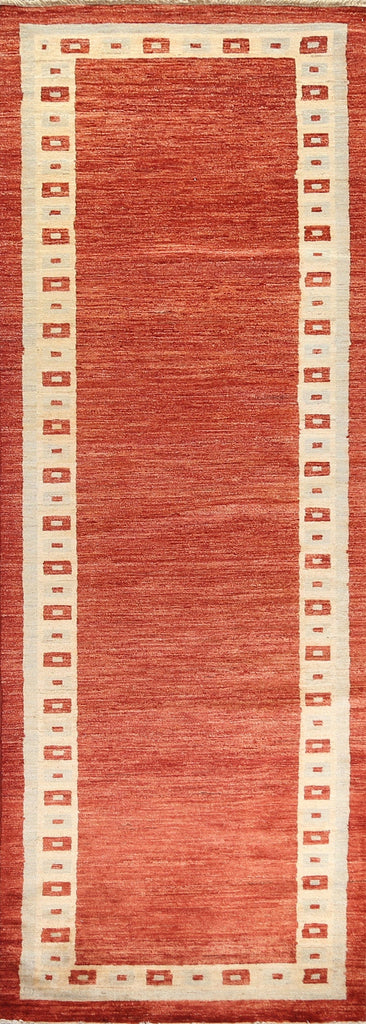 Geometric Gabbeh Kashkoli Oriental Runner Rug 3x10