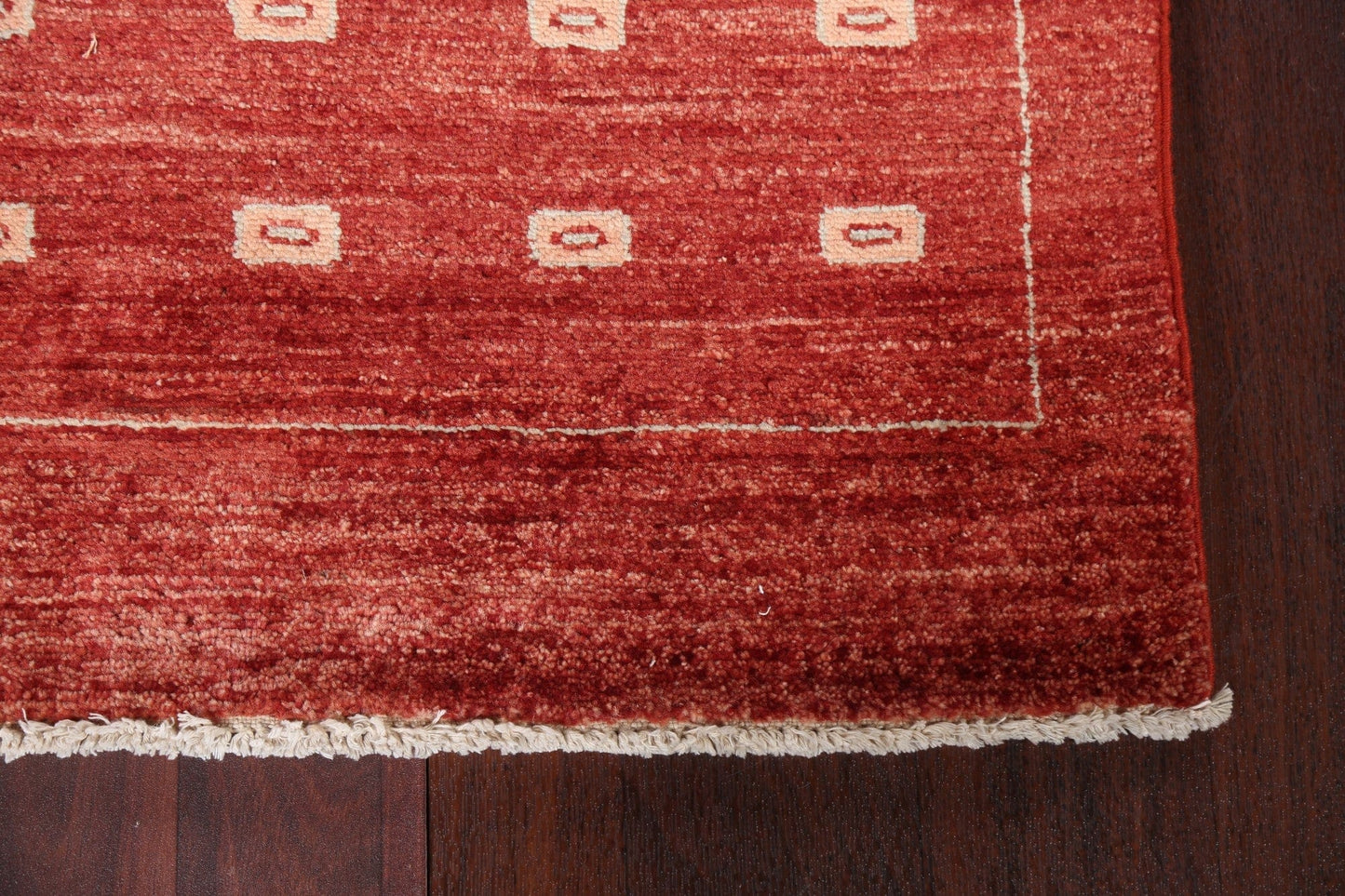 Red Gabbeh Kashkoli Oriental Runner Rug 3x10