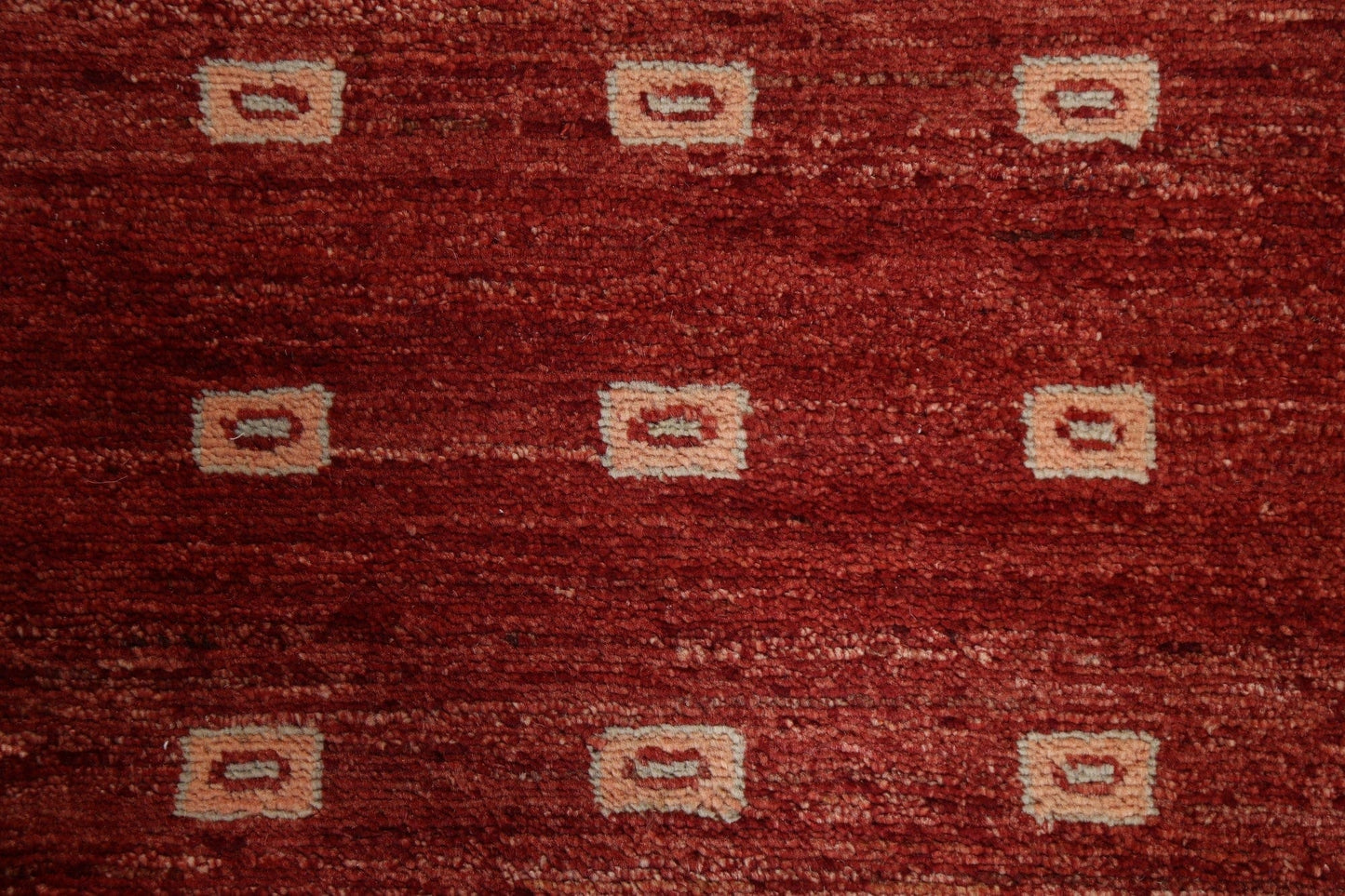 Red Gabbeh Kashkoli Oriental Runner Rug 3x10