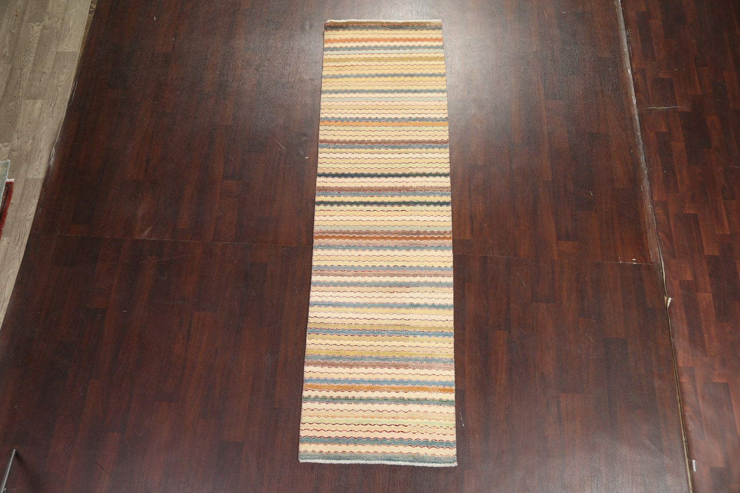 Contemporary Gabbeh Kashkoli Oriental Runner Rug 3x10