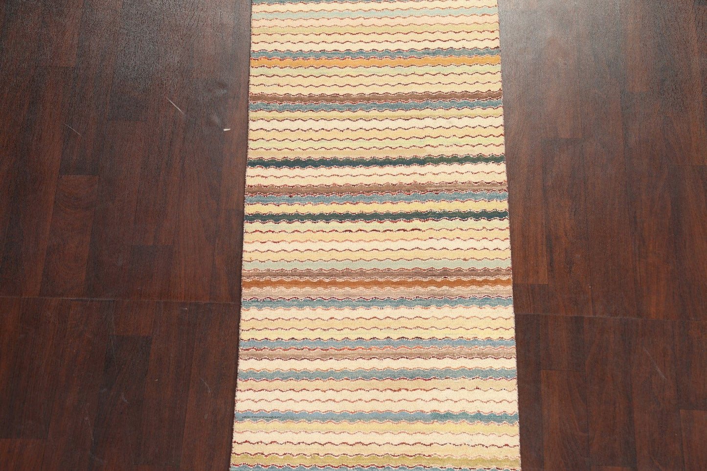 Contemporary Gabbeh Kashkoli Oriental Runner Rug 3x10