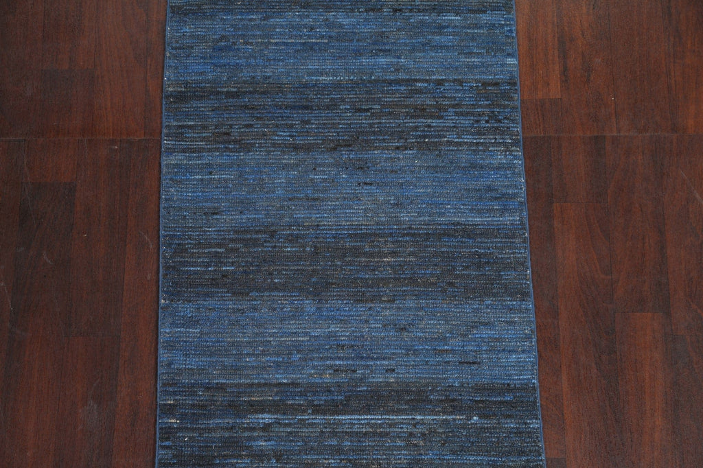 Modern Navy Blue Gabbeh Kashkoli Oriental Rug 3x6