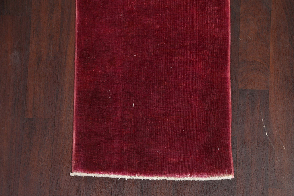 Over-Dyed Gabbeh Persian Runner Rug 2x9