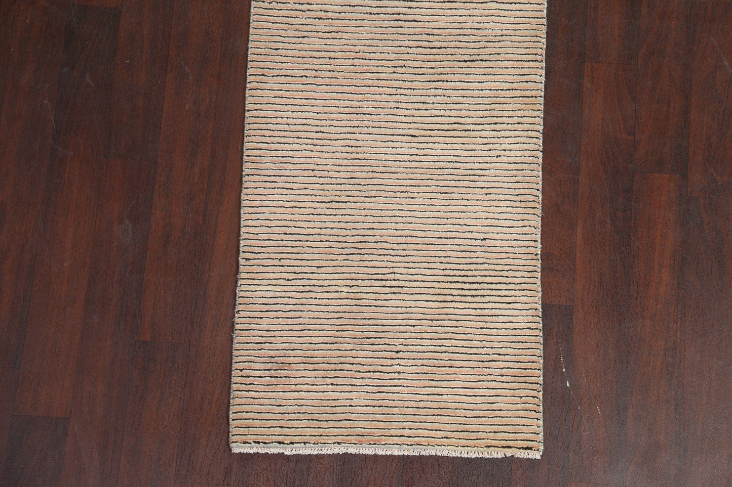 Striped Gabbeh Kashkoli Oriental Runner Rug 2x7