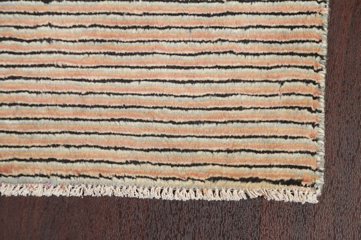 Striped Gabbeh Kashkoli Oriental Runner Rug 2x7