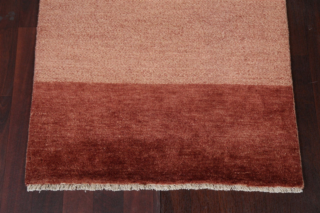 Modern Gabbeh Kashkoli Oriental Runner Rug 3x16