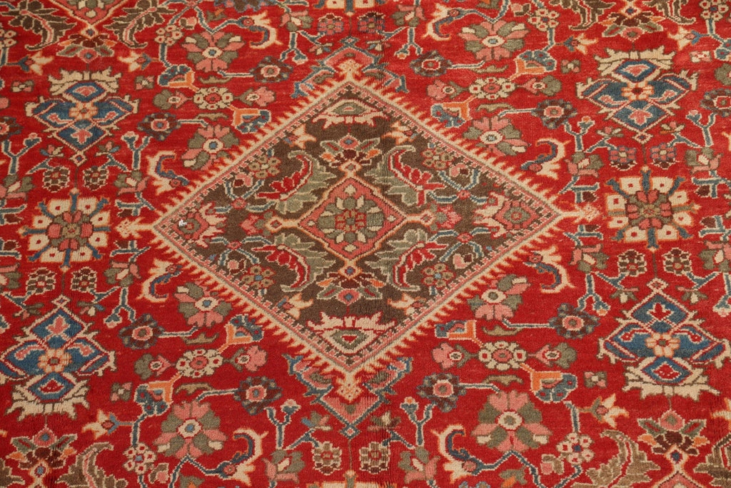 Vegetable Dye Wool Red Mahal Persian Area Rug 9x13