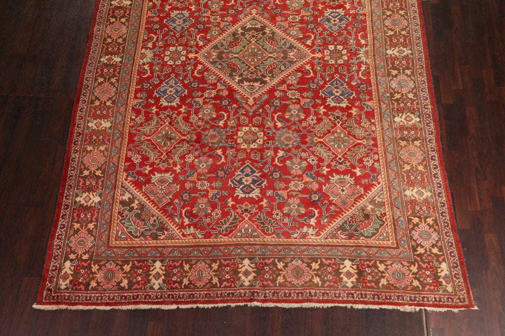 Vegetable Dye Wool Red Mahal Persian Area Rug 9x13