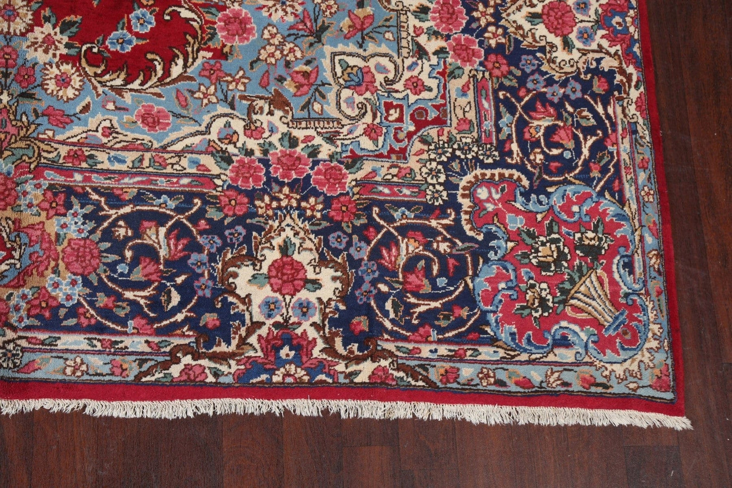 Vegetable Dye Red Yazd Persian Area Rug 10x14