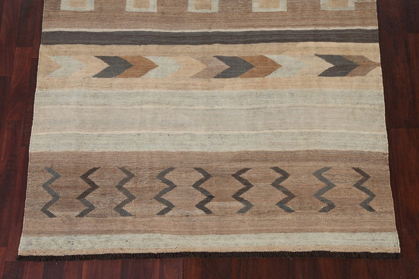 Natural Dye Kilim Oriental Wool Rug 6x9