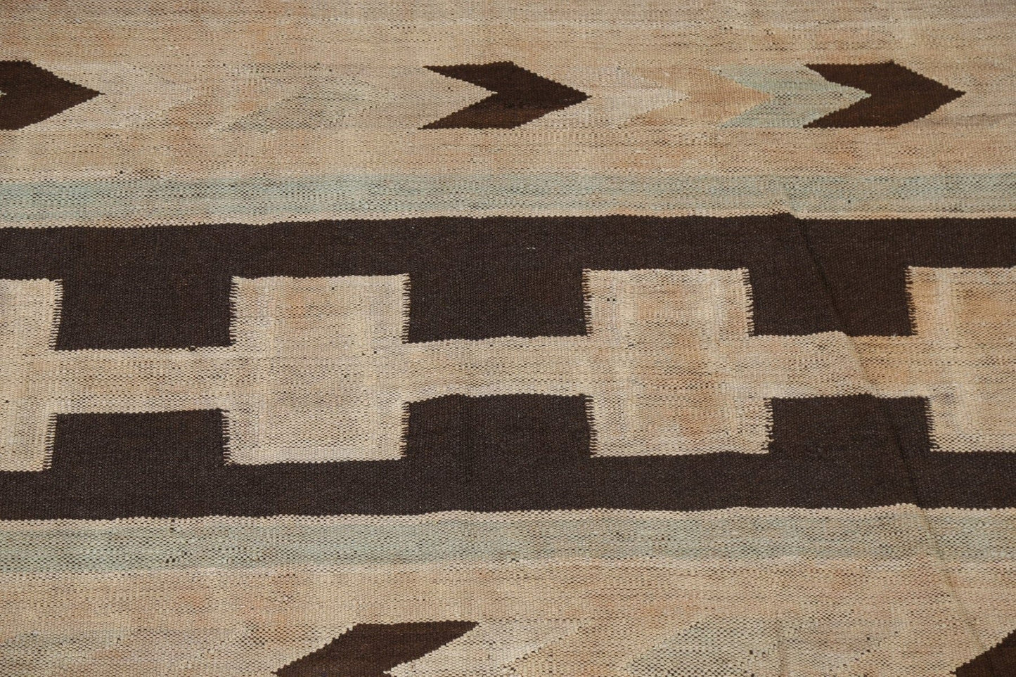 Natural Dye Kilim Oriental Wool Rug 6x8