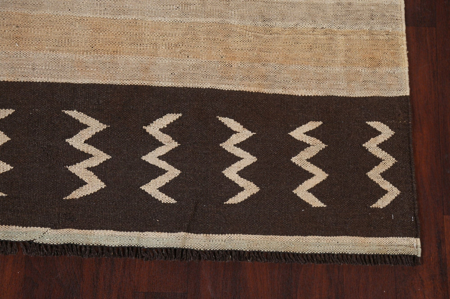 Natural Dye Kilim Oriental Wool Rug 6x8