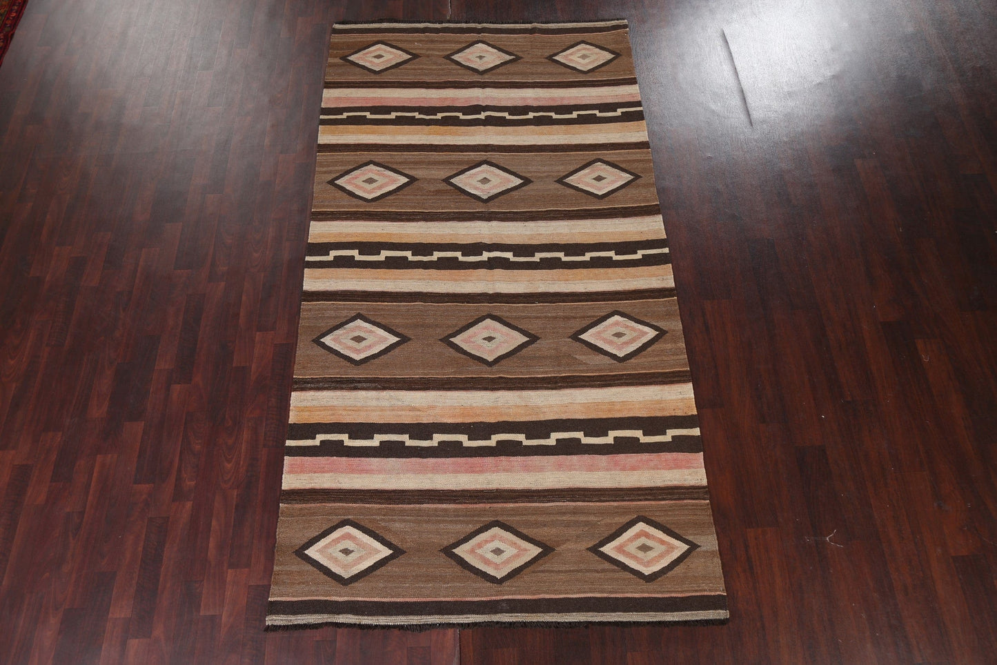 Natural Dye Kilim Oriental Wool Rug 5x10