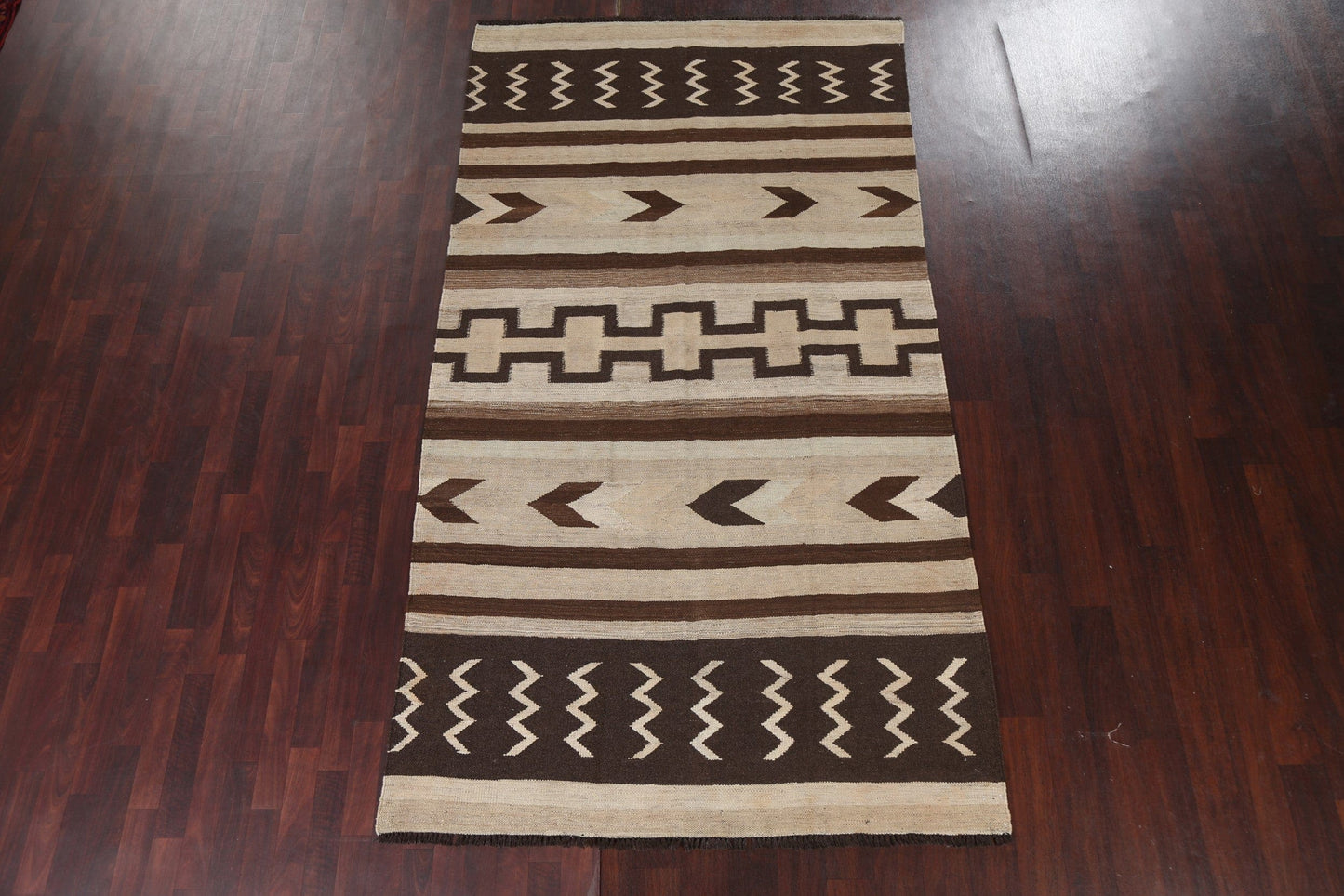 Natural Dye Kilim Oriental Runner Rug 4x10