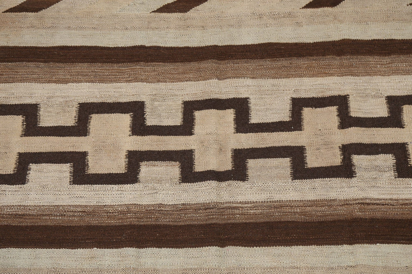 Natural Dye Kilim Oriental Runner Rug 4x10