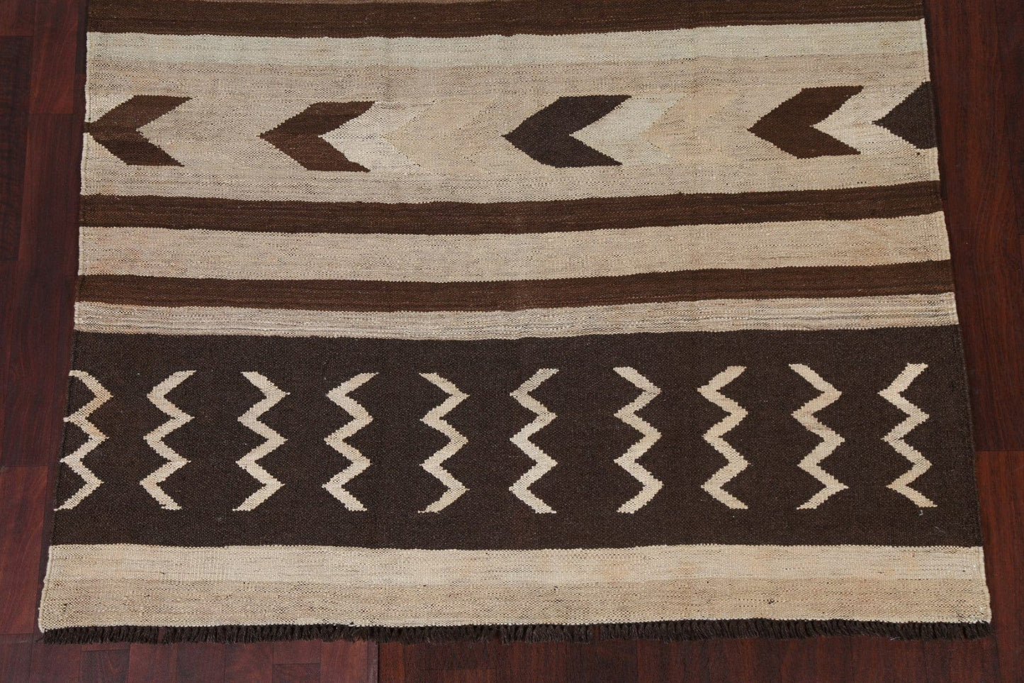 Natural Dye Kilim Oriental Runner Rug 4x10