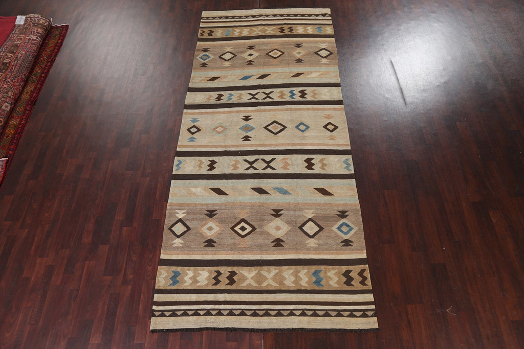 Natural Dye Kilim Oriental Wool Rug 6x13