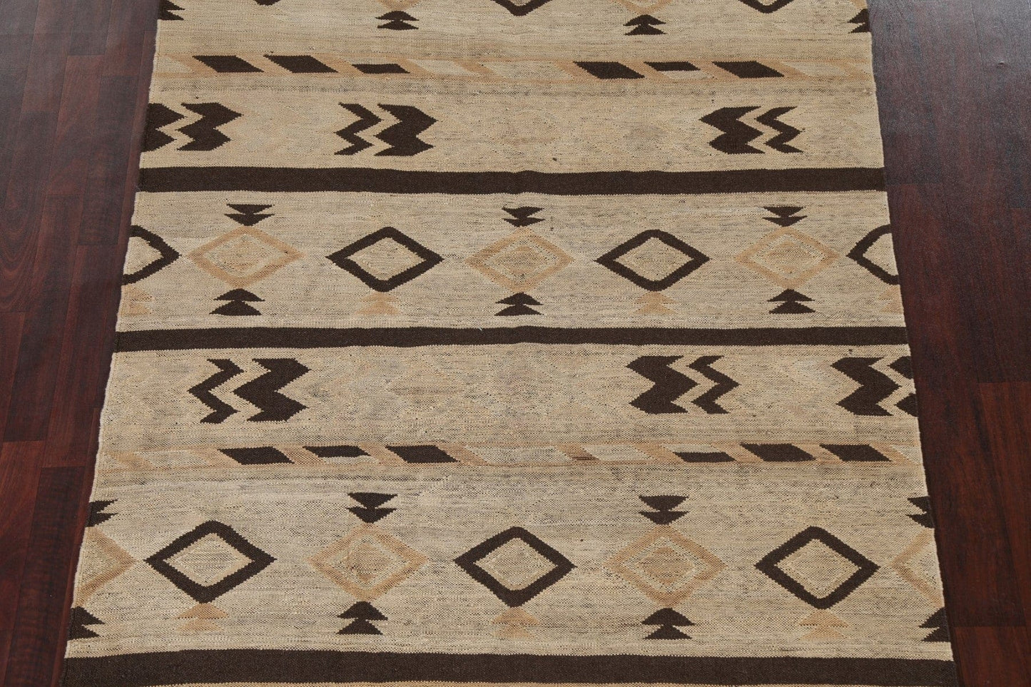 Natural Dye Tribal Kilim Oriental Wool Rug 5x10