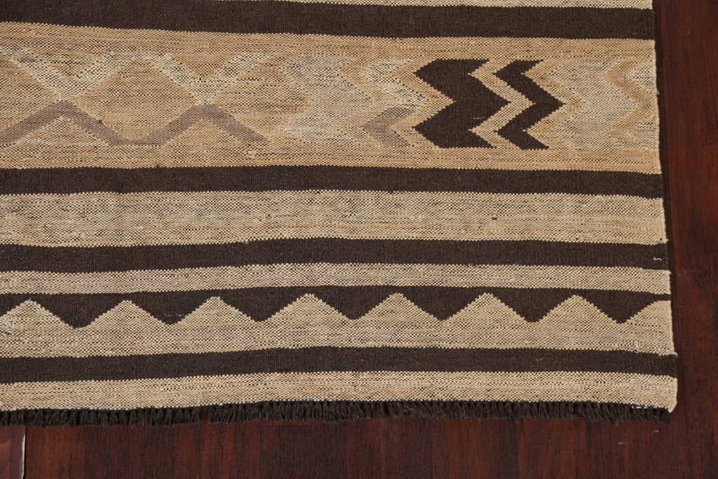 Natural Dye Tribal Kilim Oriental Wool Rug 5x10