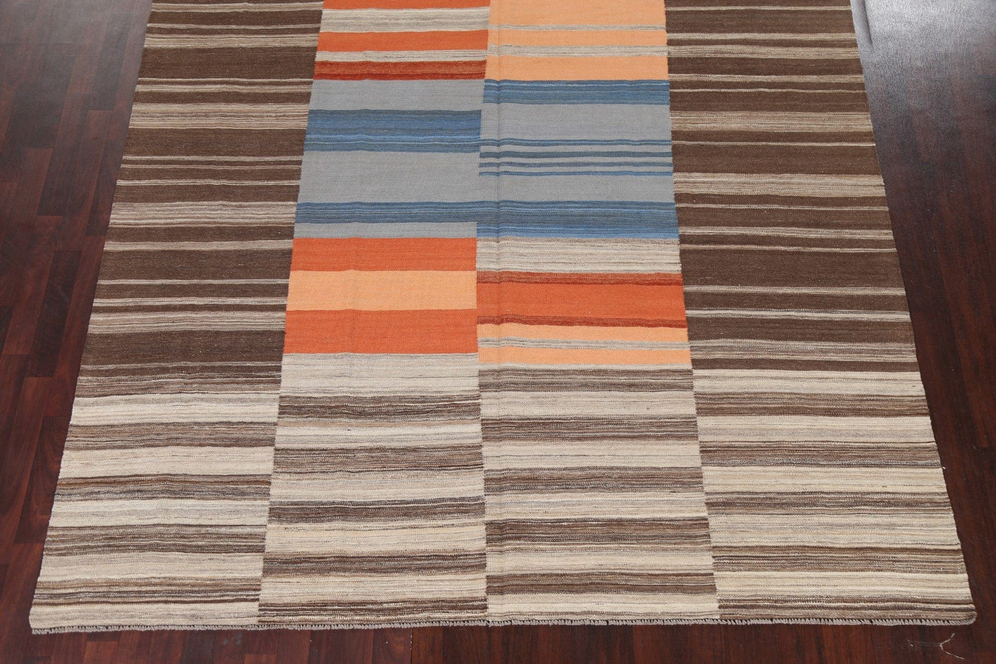 Natural Dye Kilim Oriental Wool Rug 8x10