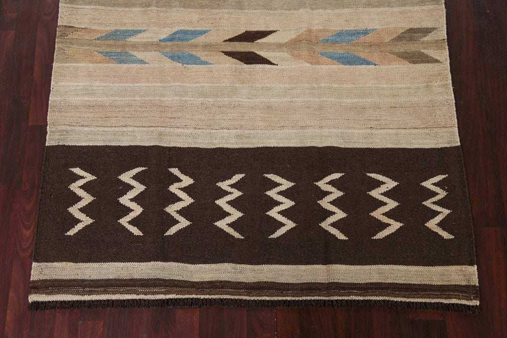 Natural Dye Tribal Kilim Oriental Area Rug 6x9