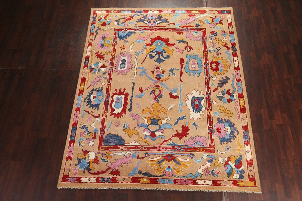 Vegetable Dye Oushak Wool Oriental Rug 8x10