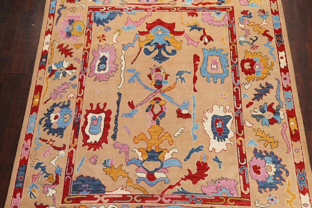 Vegetable Dye Oushak Wool Oriental Rug 8x10