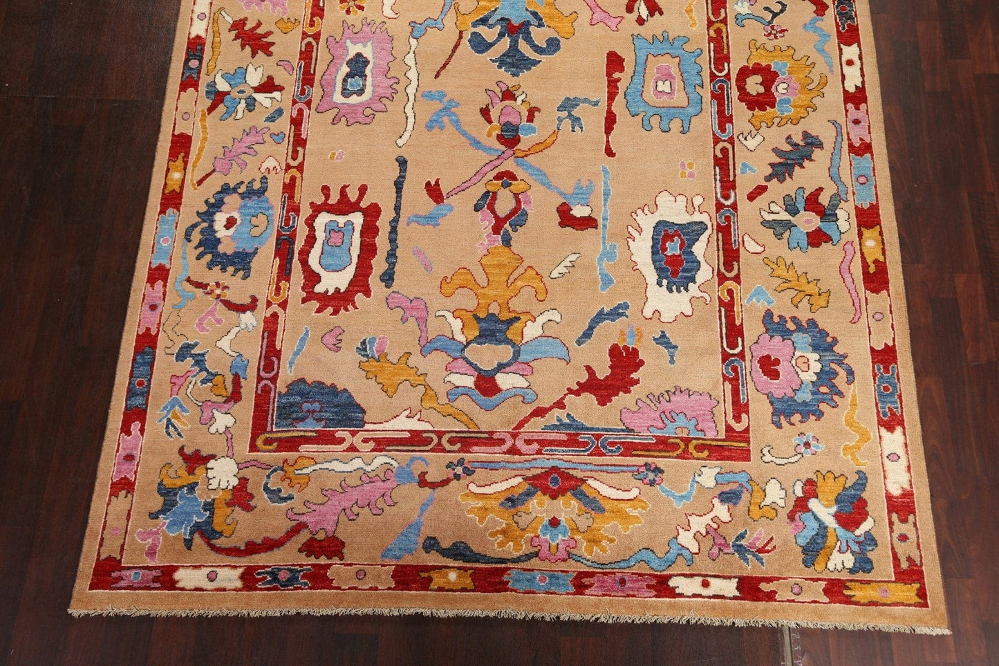 Vegetable Dye Oushak Wool Oriental Rug 8x10