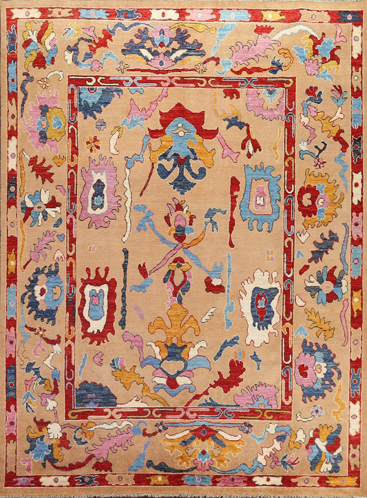 Vegetable Dye Oushak Wool Oriental Rug 8x10