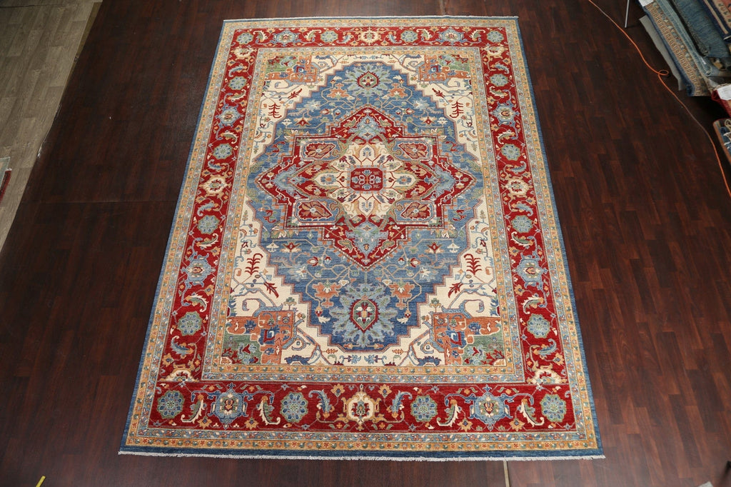 Vegetable Dye Heriz Serapi Handmade Oriental Rug 10x14