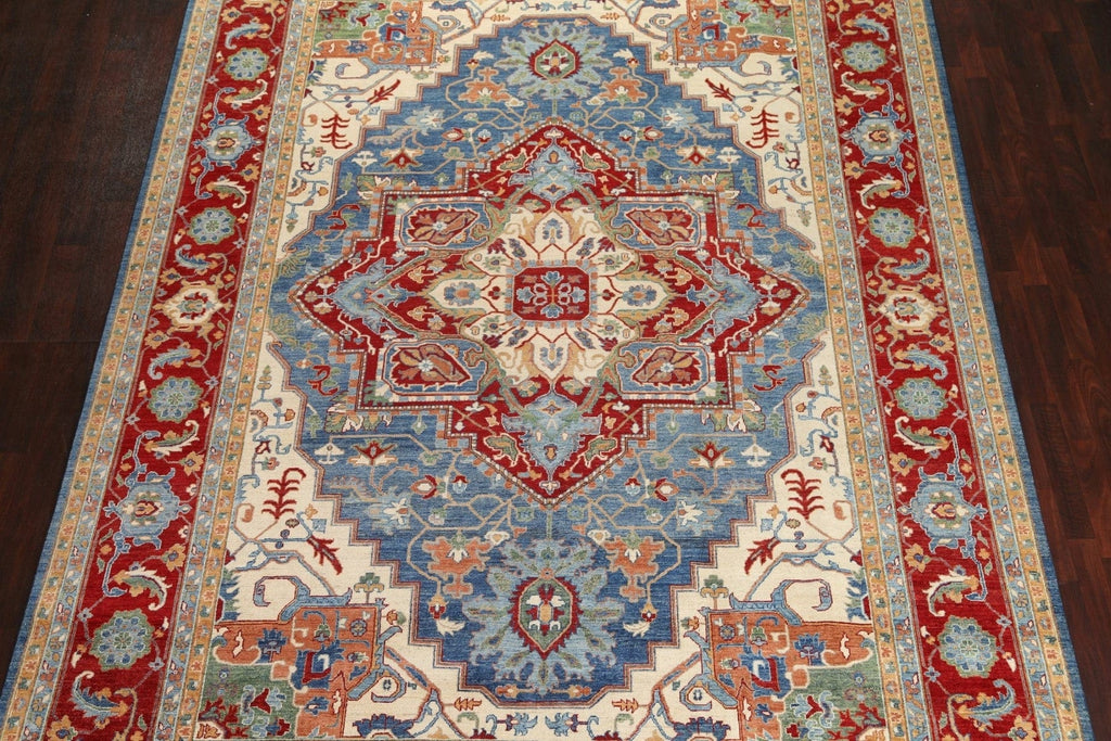 Vegetable Dye Heriz Serapi Handmade Oriental Rug 10x14