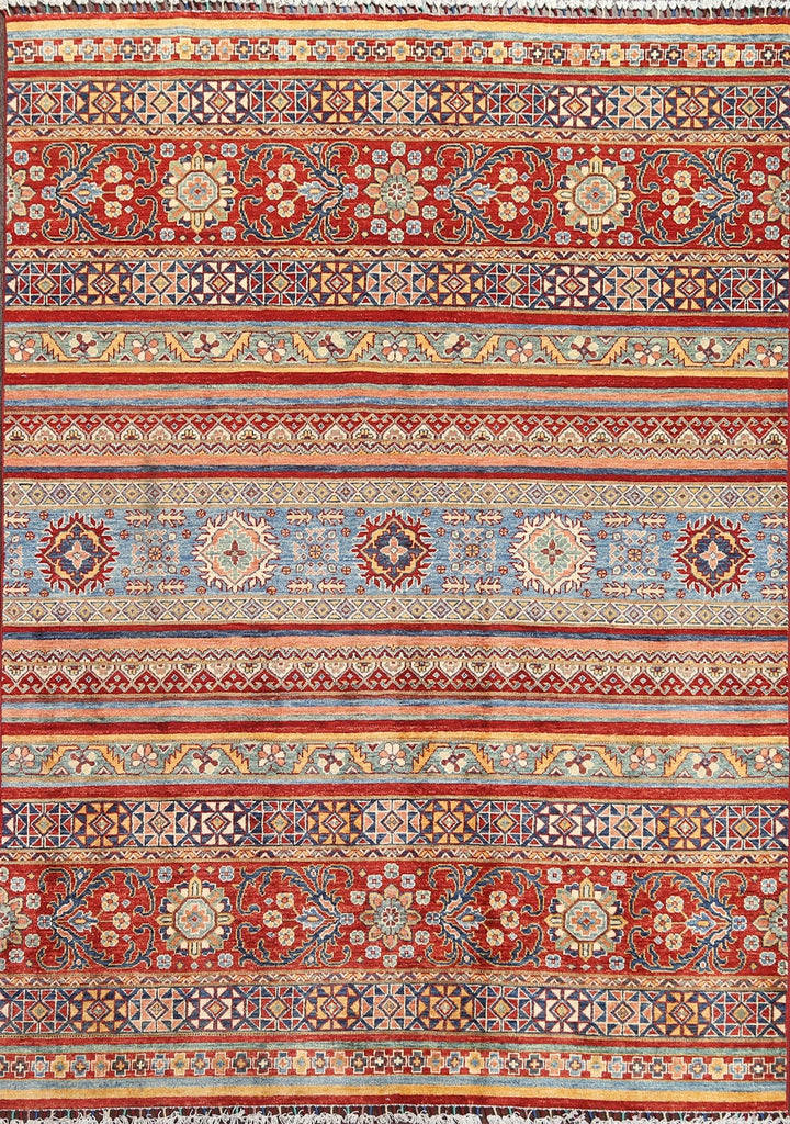 Vegetable Dye Wool Super Kazak Oriental Rug 6x8