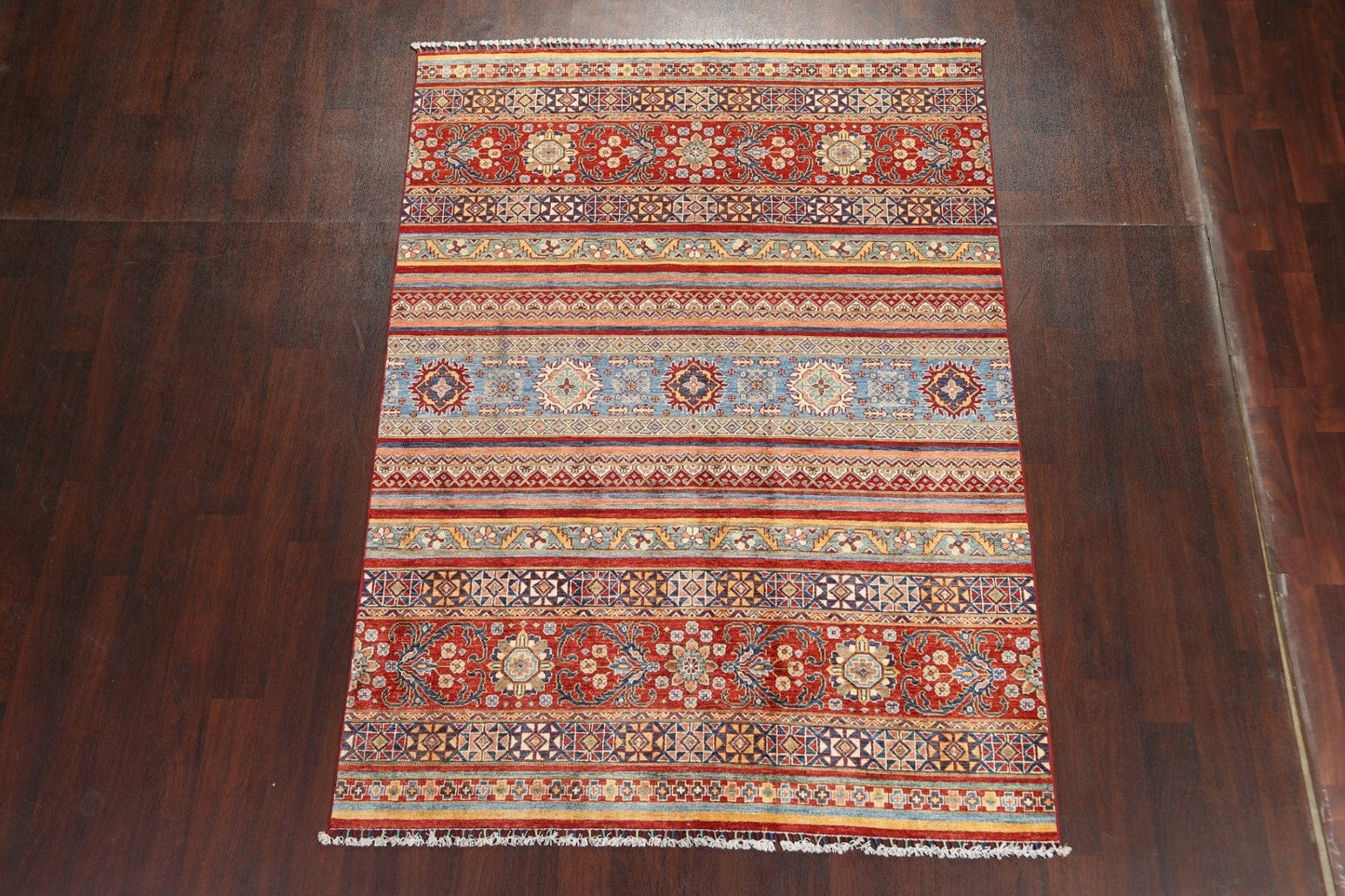 Vegetable Dye Wool Super Kazak Oriental Rug 6x8