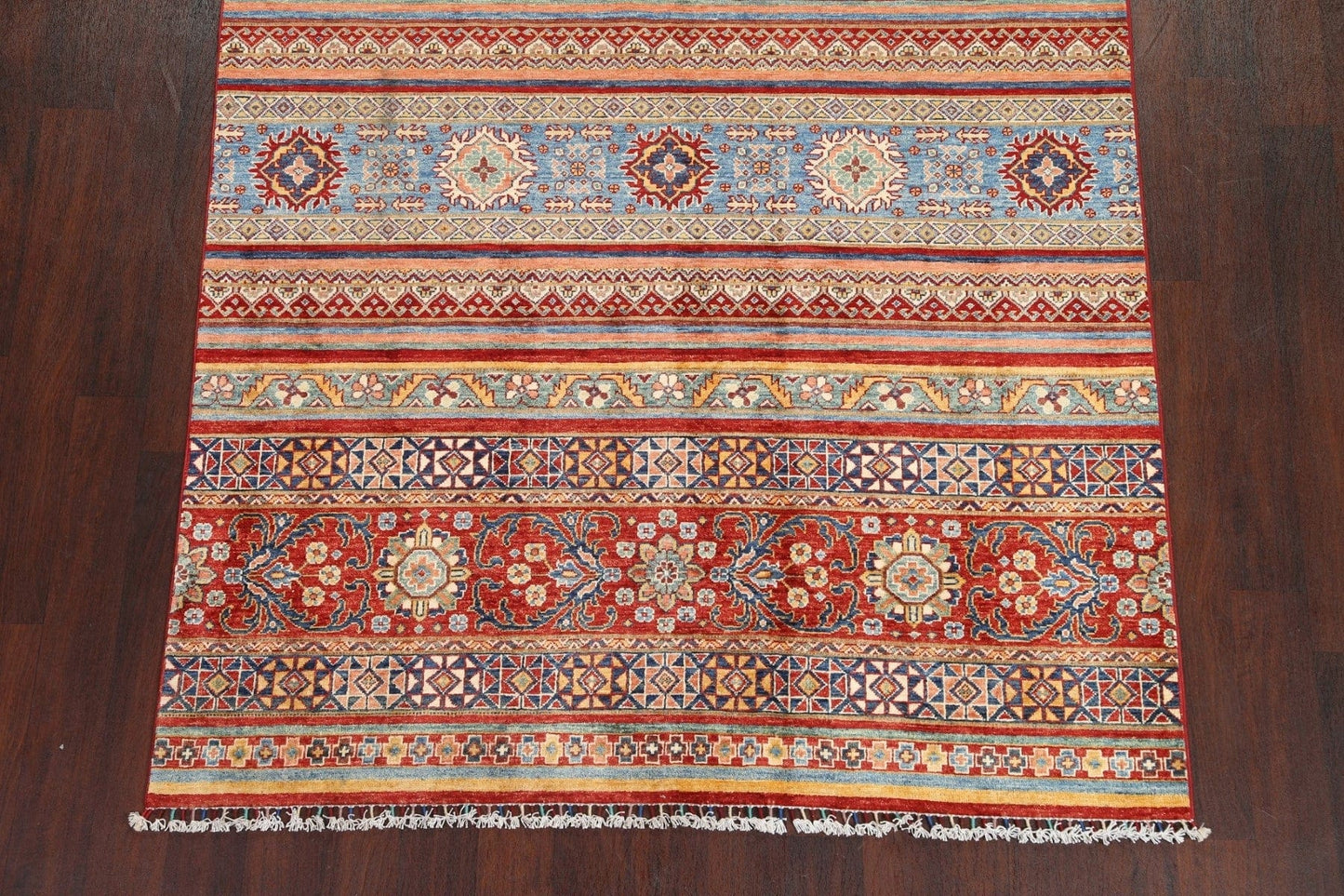 Vegetable Dye Wool Super Kazak Oriental Rug 6x8