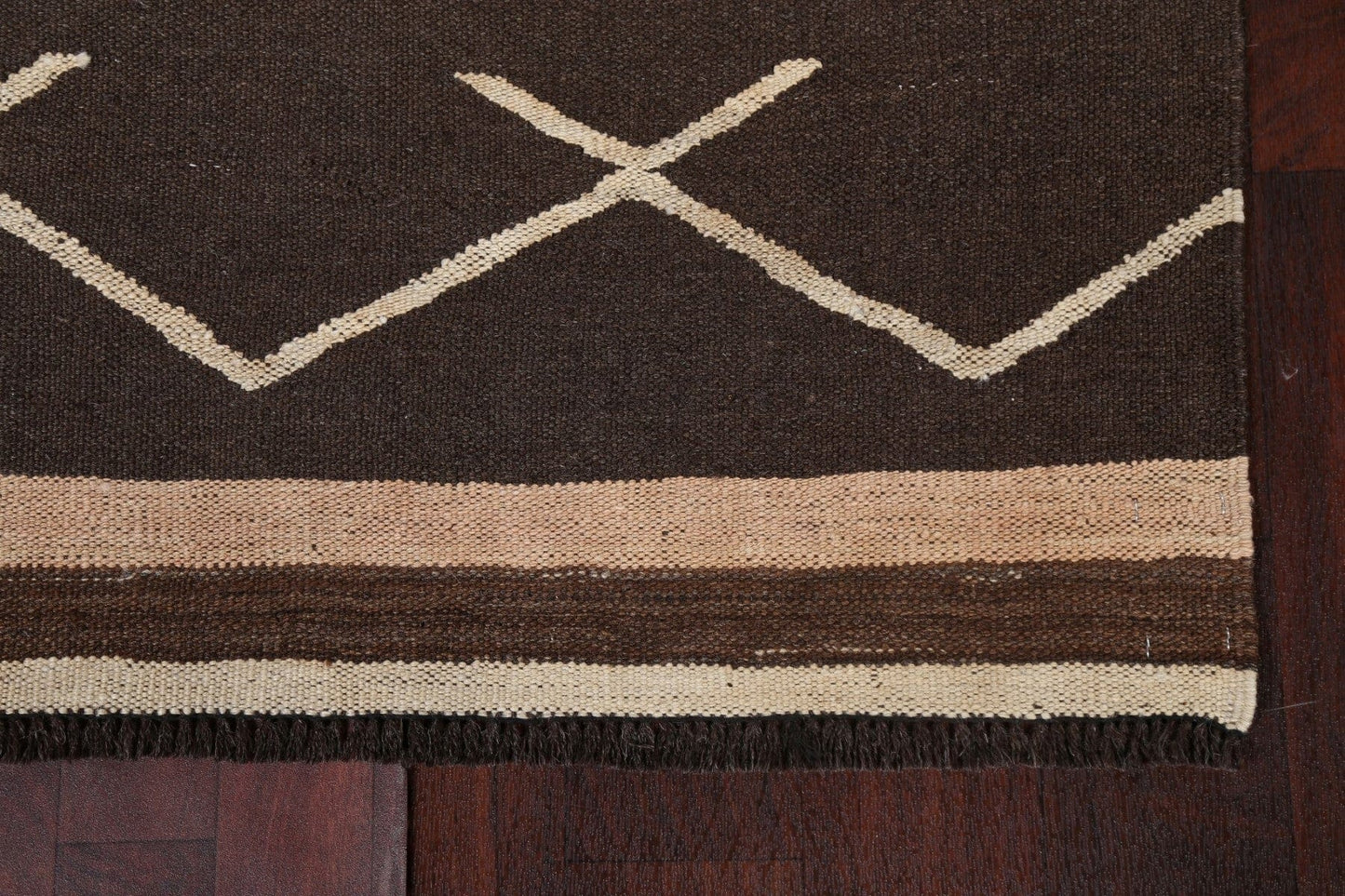 Natural Dye Kilim Oriental Runner Rug 3x13