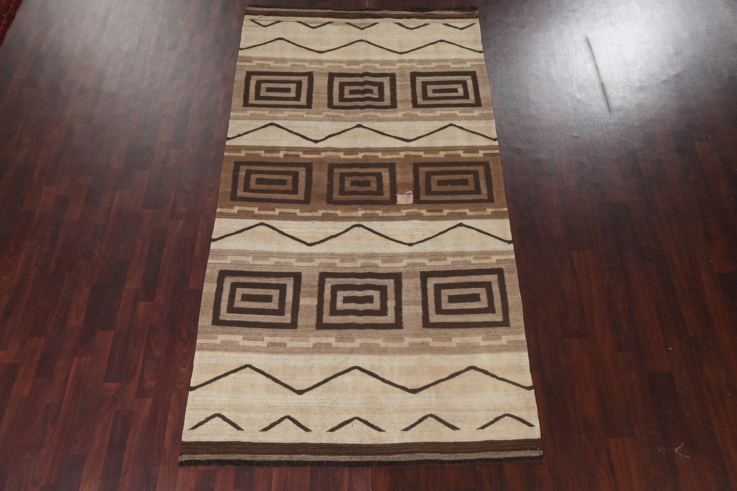 Kilim Natural Dye Oriental Wool Rug 5x10