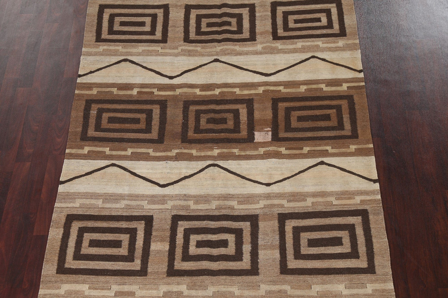 Kilim Natural Dye Oriental Wool Rug 5x10