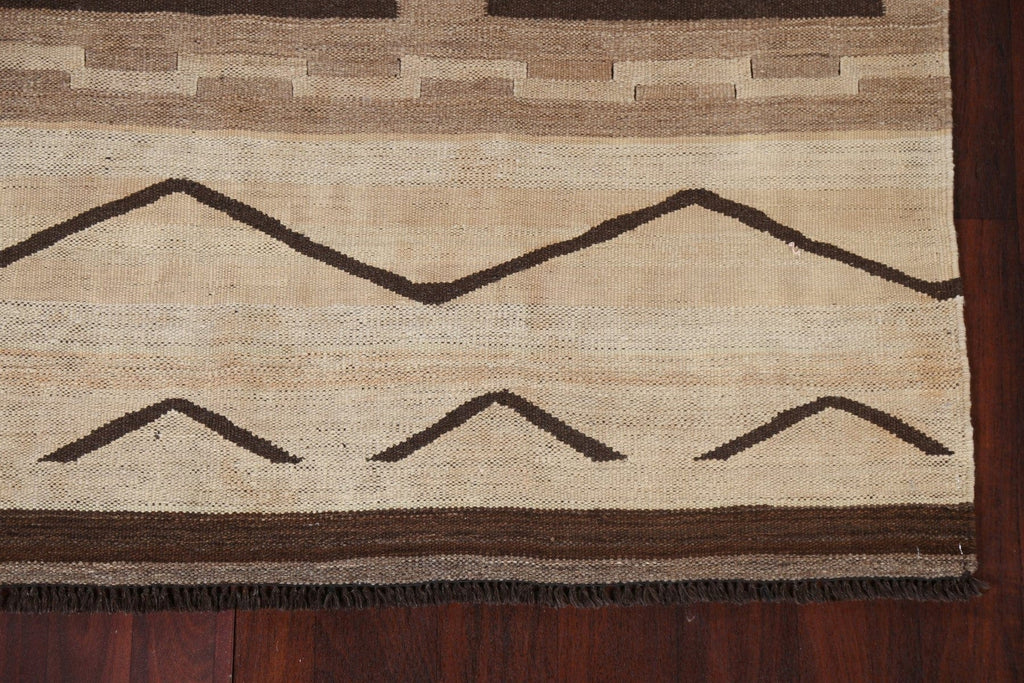 Kilim Natural Dye Oriental Wool Rug 5x10