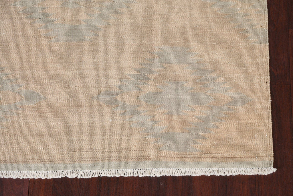 Natural Dye Wool Kilim Oriental Area Rug 5x7