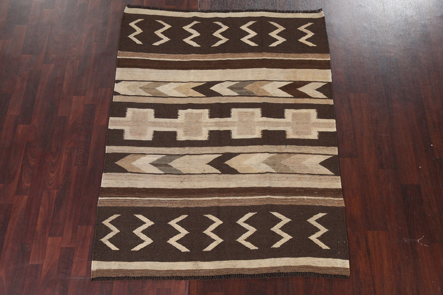 Natural Dye Kilim Oriental Area Rug 5x7