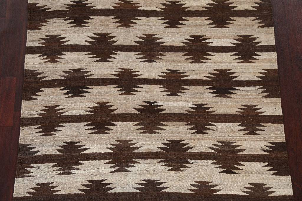 Natural Dye Tribal Kilim Oriental Area Rug 5x7