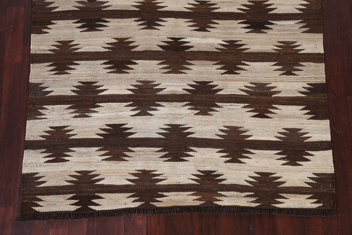 Natural Dye Tribal Kilim Oriental Area Rug 5x7