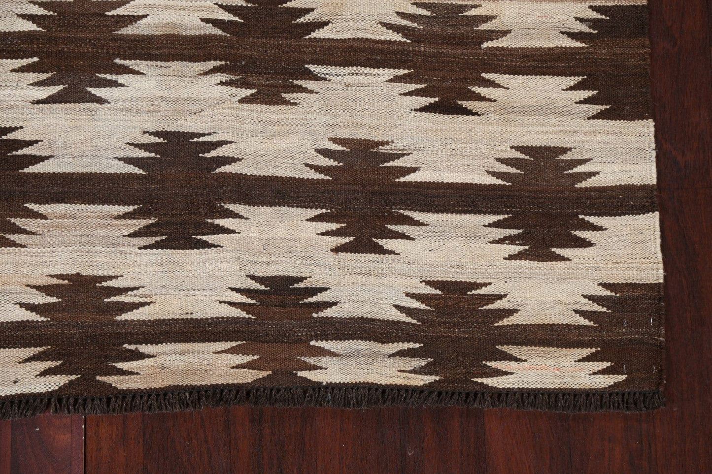 Natural Dye Tribal Kilim Oriental Area Rug 5x7