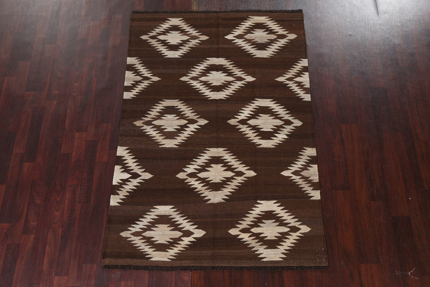 Natural Dye Tribal Kilim Oriental Area Rug 5x7