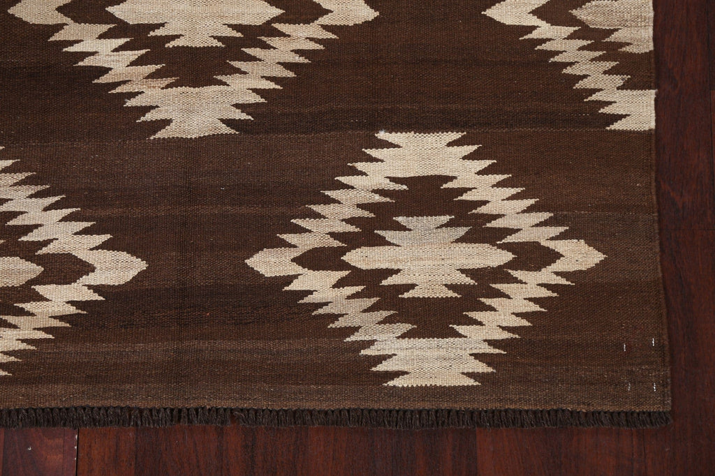 Natural Dye Tribal Kilim Oriental Area Rug 5x7