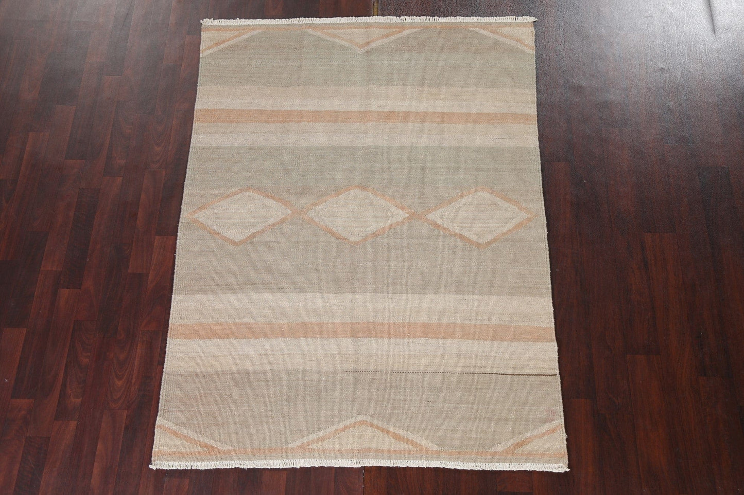 Handmade Natural Dye Kilim Oriental Wool Rug 5x6