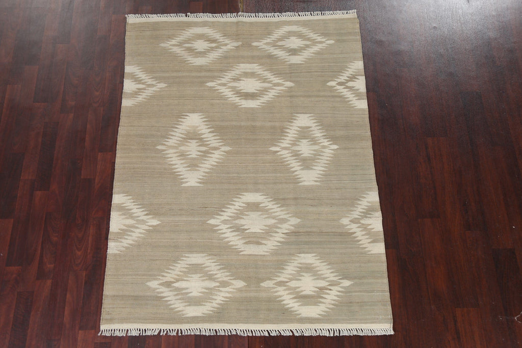 Handmade Natural Dye Kilim Oriental Area Rug 5x7