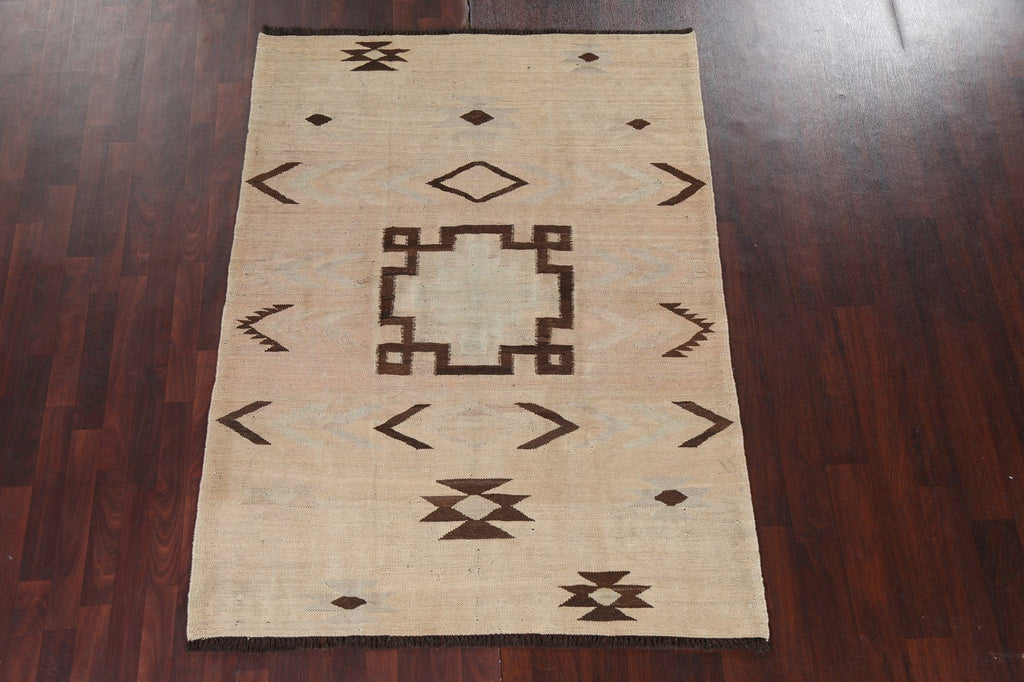 Natural Dye Handmade Kilim Oriental Rug 5x7