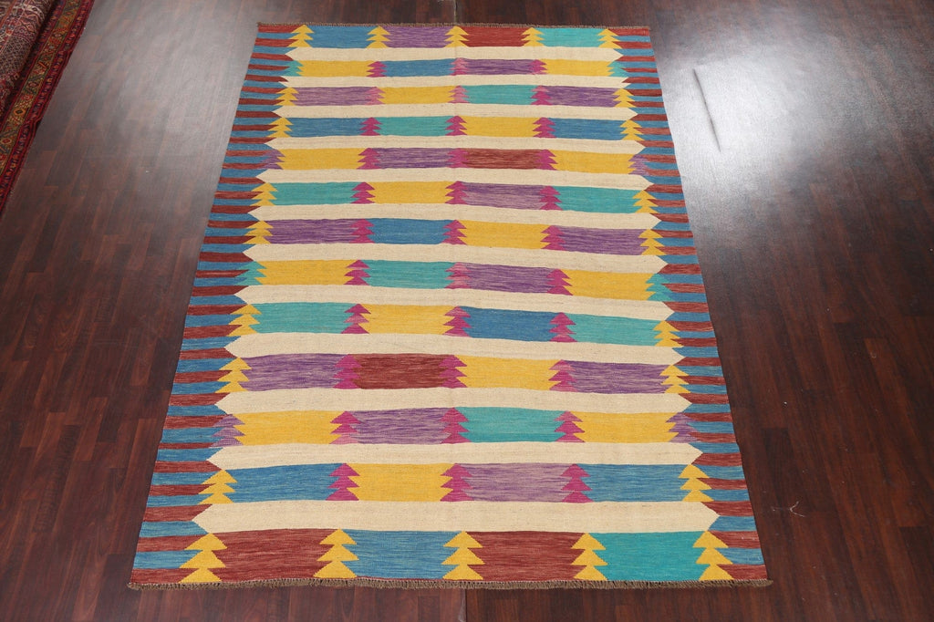 Handmade Wool Kilim Oriental Area Rug 8x11