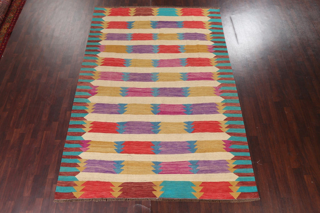 Handmade Wool Kilim Oriental Area Rug 8x12